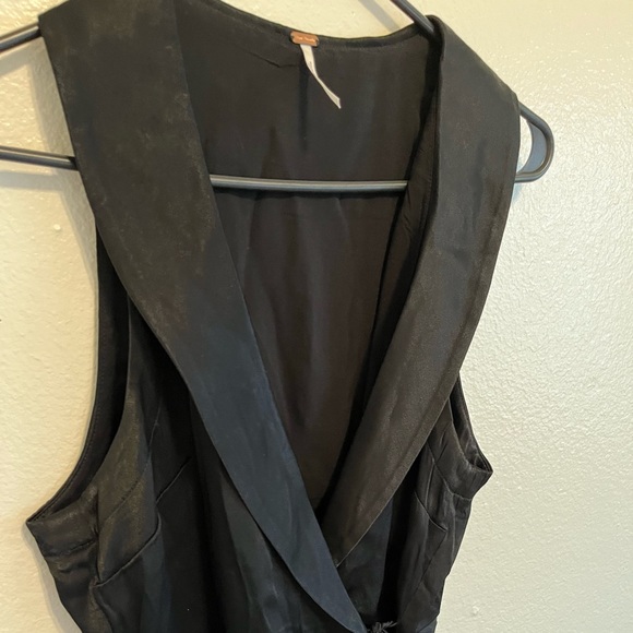 Free People Satin Wrap Blouse - Picture 5 of 6